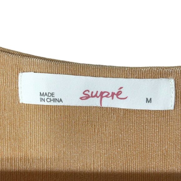 Supré Ruched Mini Cut-out Dress Size M - Tan - Picture 3 of 7